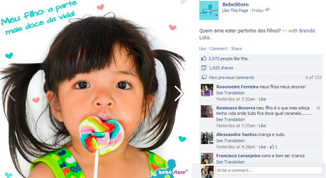 BebeStore1 Brazilian E-commerce: Optimize Your Facebook Posts Like Bebê Store