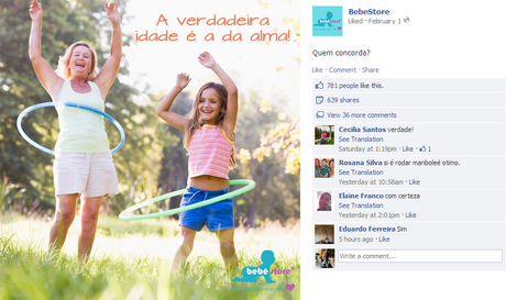 BebeStoreEngagingcontentpromptingthemtorespond Brazilian E-commerce: Optimize Your Facebook Posts Like Bebê Store