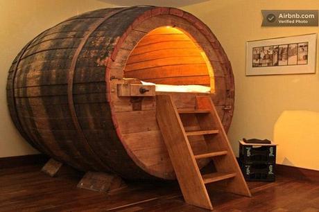  Bottoms Up! Beer Barrel Bedroom