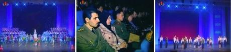 Students Hold Lunar New Year’s Concert Scenes (L, R) from a 10 February 2013 Lunar New Year's performance by Pyongyang schoolchildren and invited foreign audience members (C) (Photos: KCTV screengrabs)