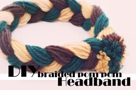 braided pom pom headband DIY.a new DIY-jipieh! This took ...