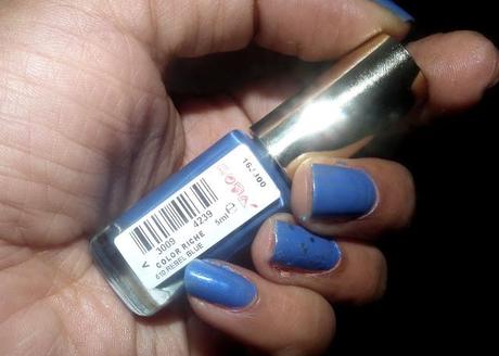 L'Oreal Color Riche Nail Paint in 610 Rebel Blue L'Oreal Color Riche Nail Paint in 610 Rebel Blue