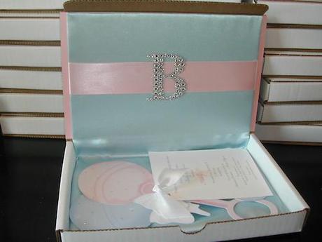 Post image for Boxed Baby Shower Invitation for Twins