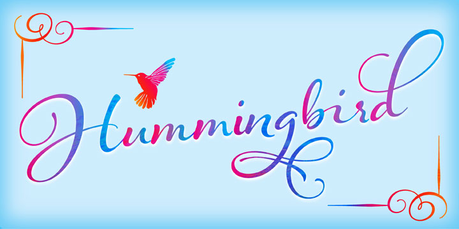 Calligraphy font Hummingbird by Laura Worthington Calligraphy fonts by Laura Worthington, Hummingbird font, calligraphy font, cursive font, script font, wedding font, hand lettered font, best selling font, Most Popular fonts of 2012, top selling font, fonts for invitations, fonts for weddings