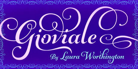 Calligraphy font Giovale by Laura Worthington Calligraphy fonts by Laura Worthington, Giovale font, calligraphy font, cursive font, script font, wedding font, hand lettered font, best selling font, Most Popular fonts of 2012, top selling font, fonts for invitations, fonts for weddings