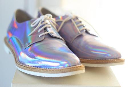 Holographic Miista Shoes