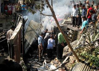Fire gutted a house at Shantinagar, Singtam