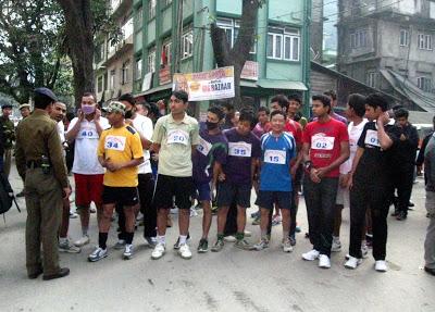 Anti-Drugs Marathon Race 2013 held at Singtam