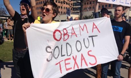 Keystone XL protest in Austin