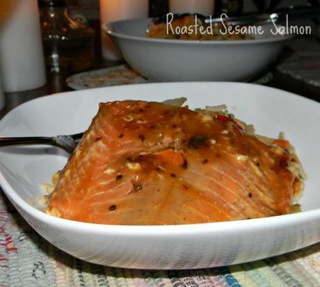 Roasted Sesame Salmon and A Little Help From My Friends