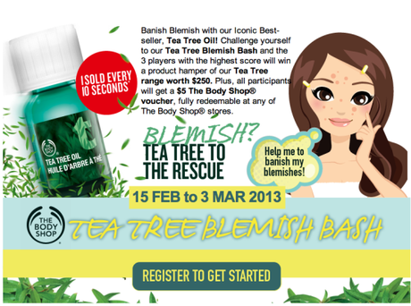 The Body Shop Blemish Bash game blemish bash 1