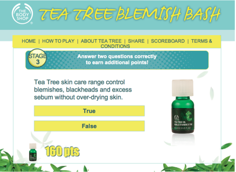 The Body Shop Blemish Bash game blemish bash 5