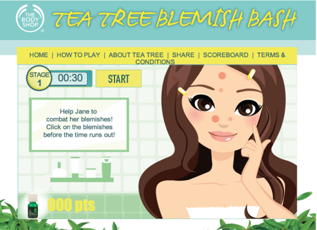 The Body Shop Blemish Bash game blemish bash 3