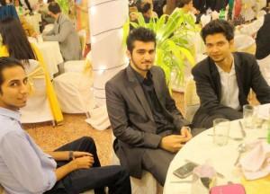 Shahzeb Khan with friends