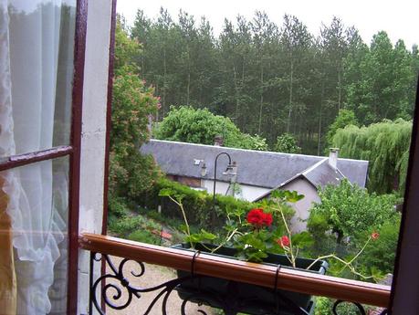 Hotel - Restaurant Creperie La Musardiere - view from our window - Giverny - France