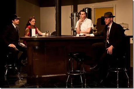 Matthew Isler, Justine Turner, Ben Hertel and Sam Guinan-Nyhart star in The Den Theatre’s production of Review: City of Dreadful Night (The Den Theatre)