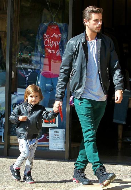 Celeb Style: Scott Disick out and about with his son Mason in...