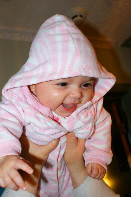 Keeping the Wolves at Bay Evie in her pink zebra print hoodie, Keeping the Wolves at Bay, Big Daddy Blogger