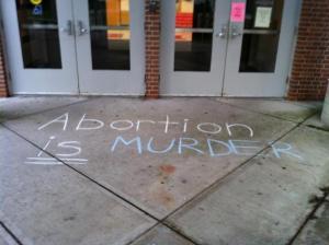 High school pro-life group labeled as “hate group” Calling it like it is. Photo by Marisa Kaplita.