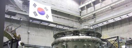 The KSTAR, or Korea Superconducting Tokamak Advanced Research is a magnetic fusion device being built at the National Fusion Research Institute in Daejon, South Korea. (Credit: Michel Maccagnan http://en.wikipedia.org/wiki/File:KSTAR_tokamak.jpg)