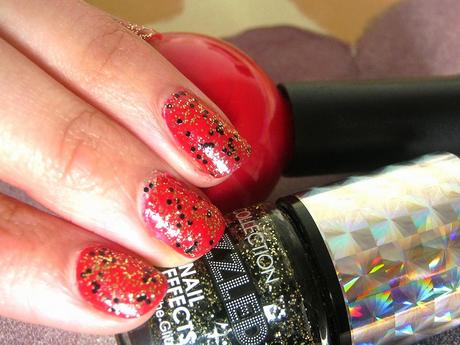 NOTD - Ladybug with glitter IMG_5376