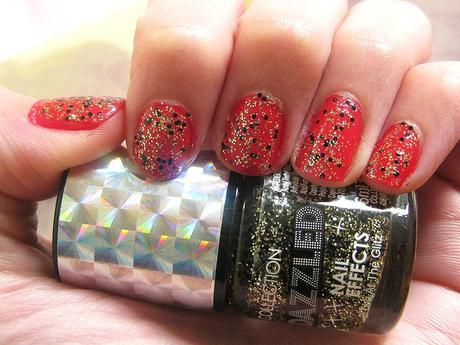 NOTD - Ladybug with glitter IMG_5327