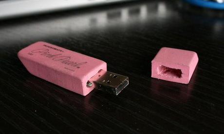 DIY Eraser Flash Drive