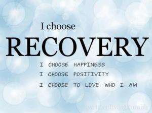 “the freedom to …” choose recovery