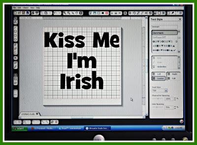 Kiss Me I'm Irish Silhouette Project