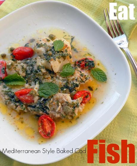 Mediterranean Style Baked Cod 