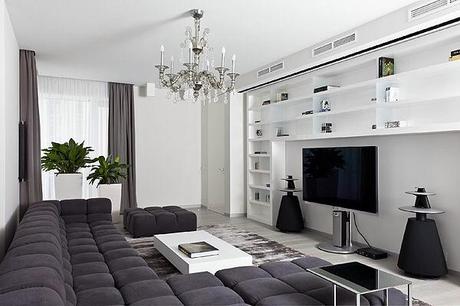 Black And White Apartment In Moscow | Interiors