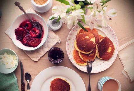 Plums in Balsamic Syrup Recipe delicious over pancakes, ice cream, aldy moyla photography, copyright