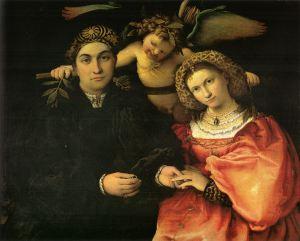 Messer Marsilio and His Wife by Lorenzo Lotto (1523)