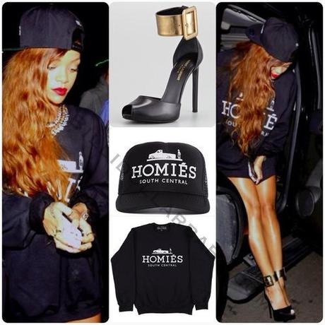 Celeb Style: Rihanna in Saint Laurent and Brian... Celeb Style: Rihanna in Saint Laurent and Brian...