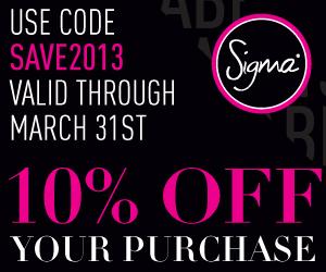 NEW Coupon Code For 10% Off Any Purchase At Sigma!