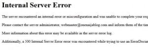 internal server error internal-server-error