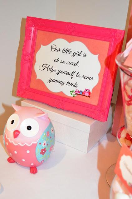 Pink Owl Themed Party by Party Printables By Akrivi