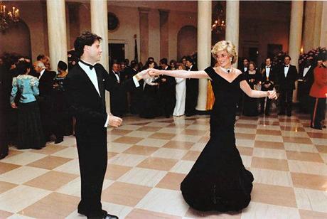 Victor Edelstein Dress, White House Visit, princess diana dance with john travolta
