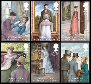 IN MY MAILBOX:  LOVELY JANE AUSTEN STAMPS AND NOT ONLY