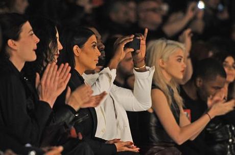 Kim Kardashian and Kanye West at Givenchy Paris Fashion Week
Kim...