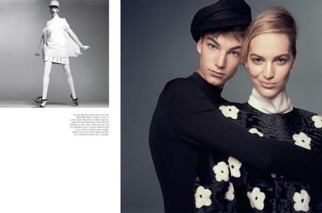 Vanessa Axente and Gustav Swedberg for Vogue Italia March 2013 by Steven Meisel 4