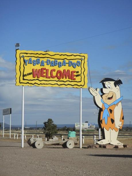 Welcome to Flintstones Bedrock City AZ Sign