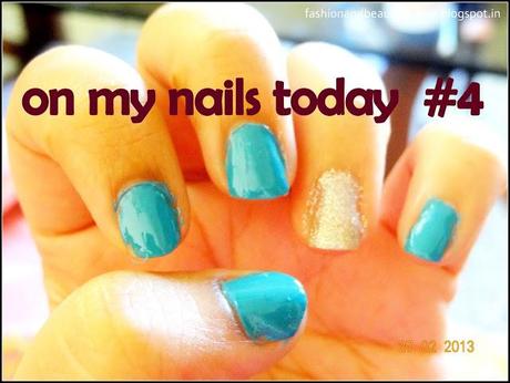 On my nails today #4 Turquoise On my nails today #4 Turquoise