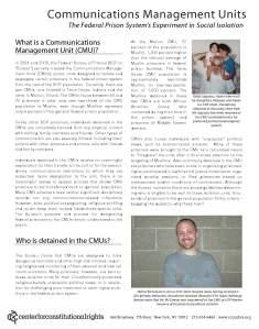 Eco-prisoners Continue Exposing BOP’s Shady “Communications Management” CMU image
