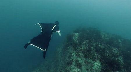 The 'Flying Underwater' Wetsuit
