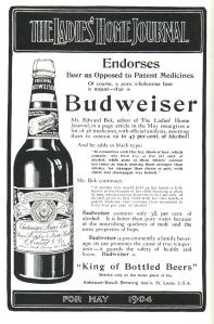 1904 ad for Bud in a large bottle. Via Jay Brooks on Flickr.