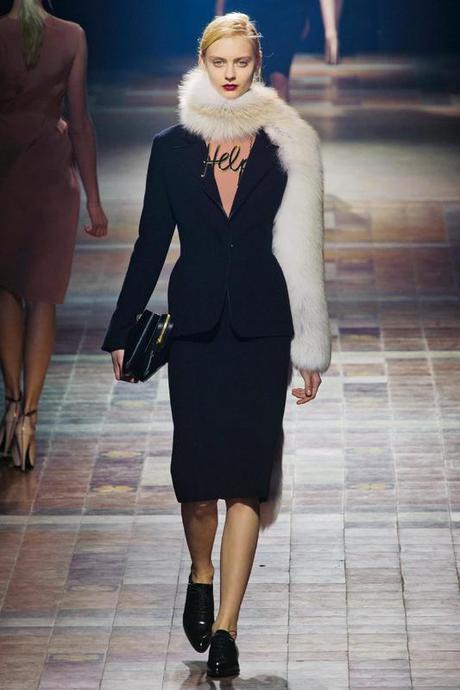 Our favorite models of the Fashion Weeks for Fall-Winter 2013-2014 Nastya Kusakina @ Lanvin