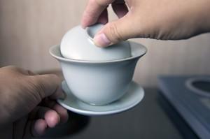Drinking from a Gaiwan (盖碗)