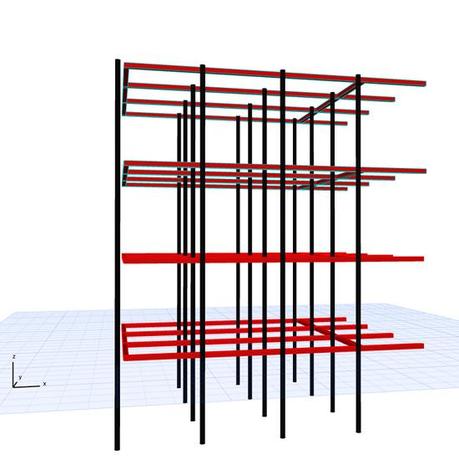 Building an 8x8x8 LED Cube – Introduction LED Cube Anode Planes and Cathode Columns - Side View