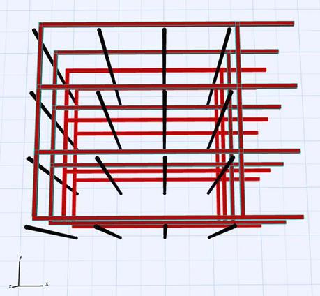 Building an 8x8x8 LED Cube – Introduction LED Cube Anode Planes and Cathode Columns - Top View